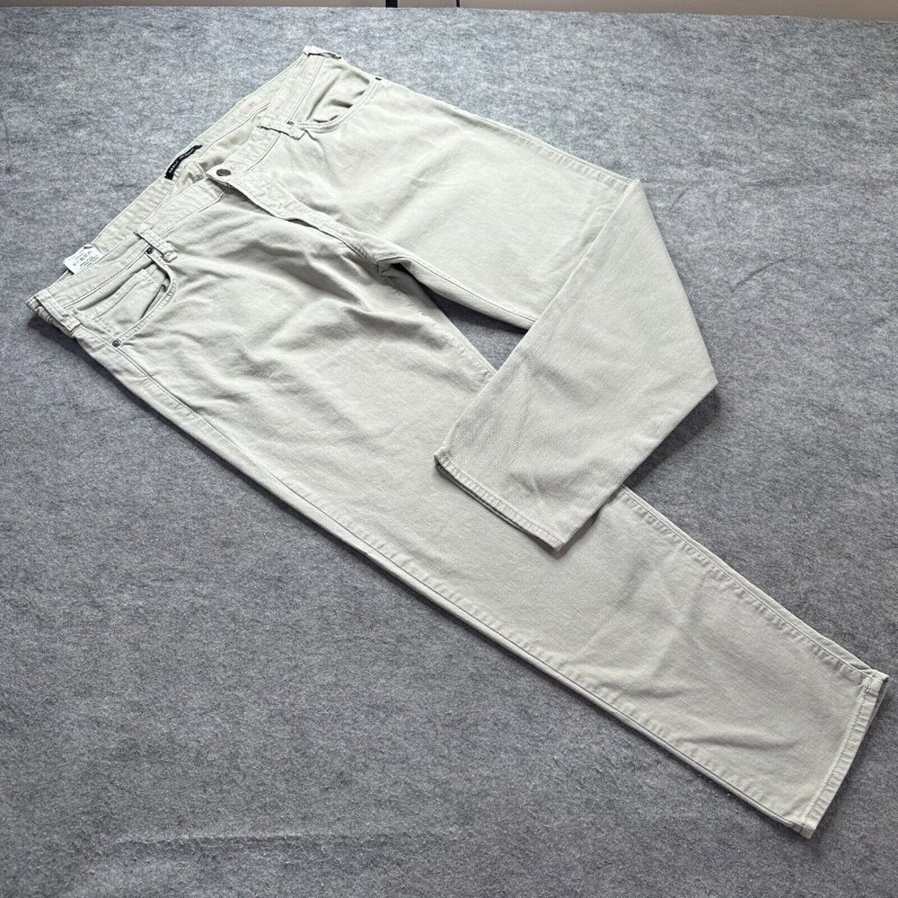 Mavi Jeans Jake Slim Leg Men 44 x 32 Beige Mid Rise Stretch Cotton Blend